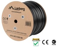 Lanberg - LAN KÁBEL CAT.6 FTP 305M SZILÁRD KÜLTÉRI ZSELÉS RÉTEGGEL - LCF6-30CU-0305-BK