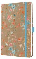 Naptár, A5, heti, 2026, kemény borító, SIGEL "Jolie", Green Floral Serenity
