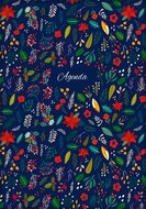 Naptár, tervező, A5, heti, DAYLINER, "Colors", Folk