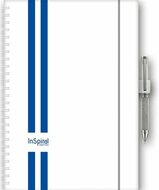 Naptár, tervező, A5, heti, DAYLINER, "InSpiral GT", fehér-kék