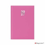 Naptár, tervező, A5, heti, DAYLINER, "Pannon", fuchsia