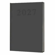 Naptár, tervező, A5, napi, 2027, fekete