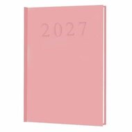 Naptár, tervező, A5, napi, 2027, rózsaszín