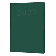 Naptár, tervező, A5, napi, 2027, zöld