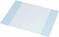 Füzet- és könyvborító, A4, PP, 80 mikron, narancsos felület, PANTA PLAST, kék, (10 db)