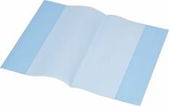 Füzet- és könyvborító, A5, PP, 80 mikron, narancsos felület, PANTA PLAST, kék, (10 db)