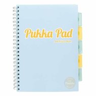 Spirálfüzet, A4, vonalas, 100 lap, PUKKA PAD "Pastel project book", vegyes szín