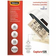 Meleglamináló fólia, 125 mikron, A3, fényes, 25 db, FELLOWES, (25 db)