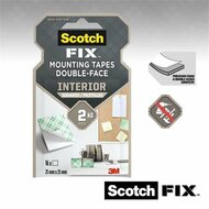 Ragasztó négyzetek, kétoldalú, 25,4 x 25,4 mm, 3M SCOTCH, (16 db)