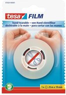Ragasztószalag, kézzel téphető, 19 mm x 25 m, TESA "tesafilm®", átlátszó, (25 méter)