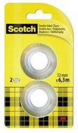 Ragasztószalag, kétoldalas, utántöltő, 12 mm x 6,3 m, 3M SCOTCH, (2 db)