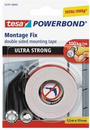 Ragasztószalag, kétoldalas, ultra erős, 19 mm x 1,5 m, TESA "Powerbond"