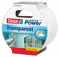 Ragasztószalag, javító, 50 mm x 10 m, TESA, "Extra Power Transparent", átlátszó, (10 méter)