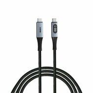 VERBATIM - Szinkronizáló és töltőkábel kijelzővel - 100W USB-C - USB-C - 31848