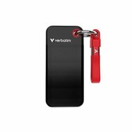 VERBATIM - Zseb SSD Kulcstartó kábellel - 1 TB fekete/piros - 32192