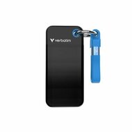 VERBATIM - Zseb SSD Kulcstartó kábellel - 1 TB fekete/kék - 32191