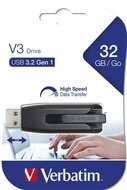 VERBATIM - V3 USB-meghajtó USB-A 3.2 Gen 1 - 32 GB - 49173