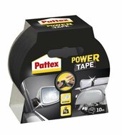 Ragasztószalag, 50 mm x 10 m, HENKEL "Pattex Power Tape", fekete, (10 méter)