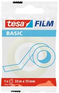 Ragasztószalag, 15 mm x 33 m, TESA "Basic", átlátszó, (33 méter)