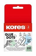 Ragasztópont, kétoldalas, 200 db, KORES "Glue Dots", átlátszó, (200 db)