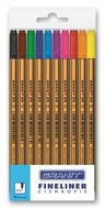 Tűfilc készlet, 0,4 mm, GRANIT "C970", 10 különböző szín, (10 db)