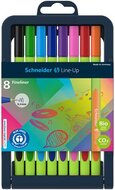 Tűfilc készlet, 0,4 mm, SCHNEIDER "Line-Up", 8 különböző szín, (8 db)