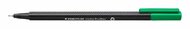 Tűfilc, 0,3 mm, STAEDTLER "Triplus 334", zöld