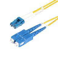 Startech - 8 m-es LC-SC (UPC) OS2 egymódusú duplex optikai kábel, 9/125 - SMLCSC-OS2-8M