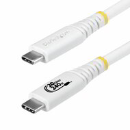 Startech - 2 m-es USB4 kábel, 20 Gbps, USB-IF tanúsítvánnyal rendelkező USB-C töltőkábel, 240 W - CC2M20GUSB4TPW