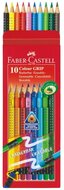 Faber-Castell Grip háromszögletű radíros 10 db színesceruza készlet