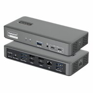 Startech - Kétmonitoros USB-C dokkolóállomás, 4K 60Hz, HDMI vagy DisplayPort, 96 W - 194UE-USBC-SMARTDOCK