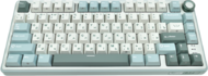 ROYAL KLUDGE - R75 GAMING KEYBOARD (US LAYOUT) - SILVER SWITCH - Sky Cyan - RK-R75-SKYCYN-KSLVSW-US