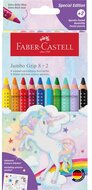 Faber-Castell Grip Jumbo Unikornis 8+2 db háromszögletű színesceruza készlet