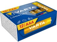 VARTA 4103301132 Longlife mikro AAA (LR03) mikroceruza elem 12db/csomag (műanyagmentes csomagolás)