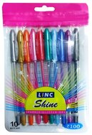 Linc Shine Glitter 10db-os vegyes színű zseléstoll