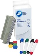 Tisztítófolyadék, táblához, szivaccsal, törlőkendővel, mágnessel, táblafilccel, 125 ml, AF "Whiteboard cleaning kit"