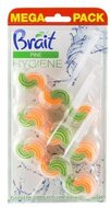 WC tisztító blokk, 2 fázisú, 3x45 g, "Brait Hygiene and fresh", fenyő