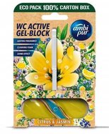 WC tisztító blokk, 45 g, AMBI PUR, citrus és jázmin