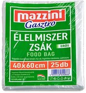 Élelmiszerzsák, erős, 25 db, 40 x 60 cm, MAZZINI "Gasztro", (25 db)