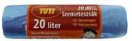Szemeteszsák, 20 l, 20 db, 50x50 cm, 9 µ, TUTI, kék, (20 db)