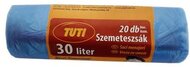 Szemeteszsák, 30 l, 20 db, 50x60 cm, 9 µ, TUTI, kék, (20 db)