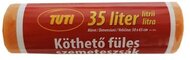 Szemeteszsák, köthető füles, 35 l, 20 db, 50x60 cm, 16 µ, TUTI, narancssárga, (20 db)