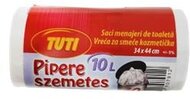 Szemeteszsák, pipere, 10 l, 40 db, 34x44 cm, 11 µ, TUTI, fehér, (40 db)