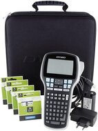 Elektromos feliratozógép, DYMO "LM 420P" készlet táskában, (8 db)
