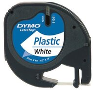 Feliratozógép szalag, 12 mm x 4 m, DYMO "Letratag", fehér