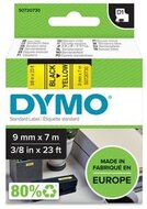 Feliratozógép szalag, 9 mm x 7 m, DYMO "D1", sárga-fekete