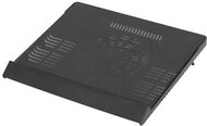 Notebook állvány, hűtőventilátorral, 17,3", RIVACASE "5556", fekete