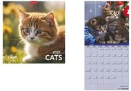 Naptár, fali, TOPTIMER, "Cats"