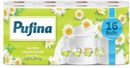 Toalettpapír, 3 rétegű, kistekercses, 16 tekercs, PUFINA "Chamomile", kamilla illattal, (16 tek)