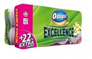 Toalettpapír, 3 rétegű, kistekercses, 16 tekercs, OOOPS "Excellence", kamilla, (16 tek)